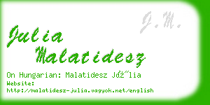 julia malatidesz business card